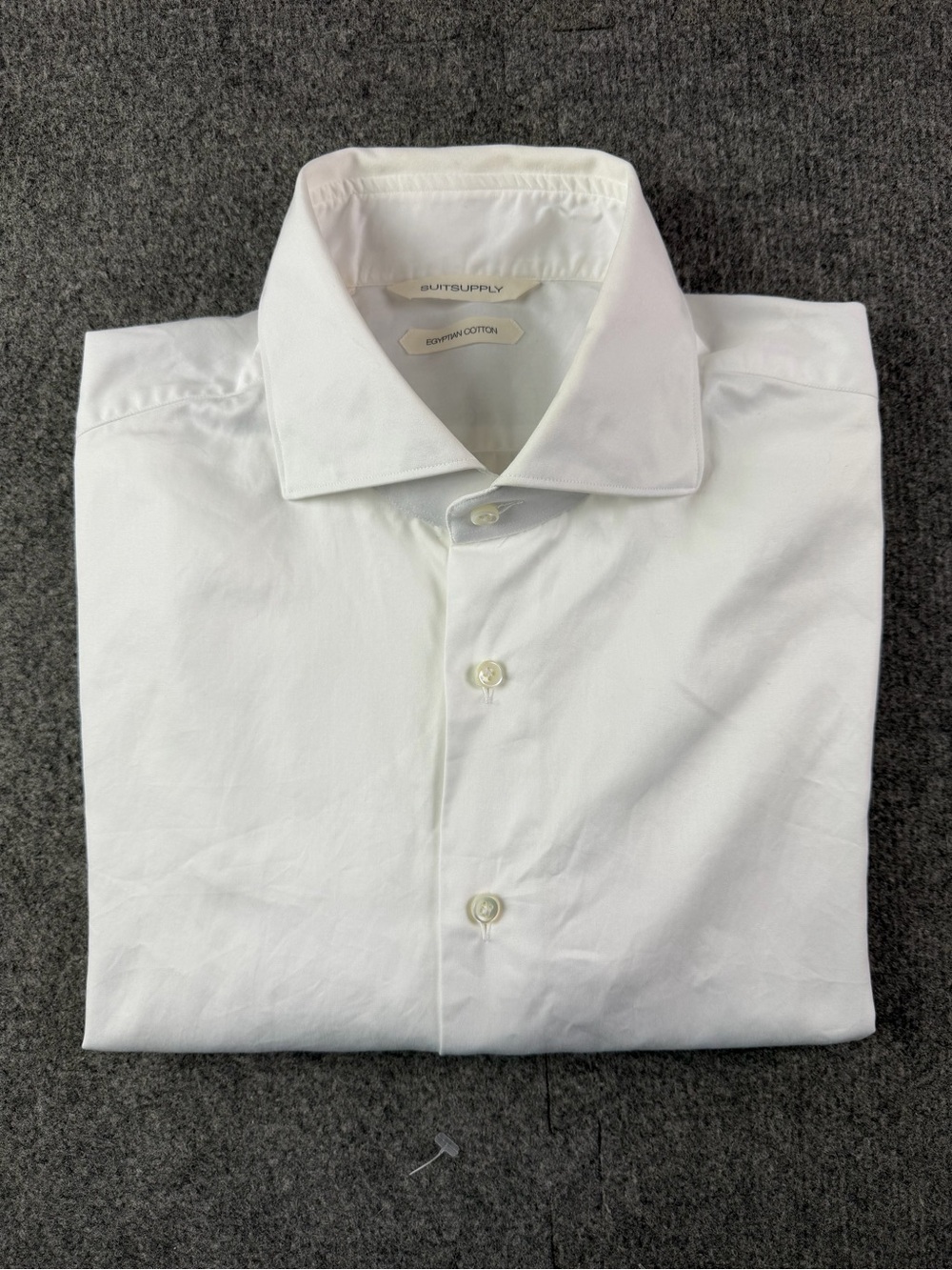 Suitsupply Slim Fit Mens 100% Egyptian Cotton Long Sleeve Dress Shirt Size 41-16